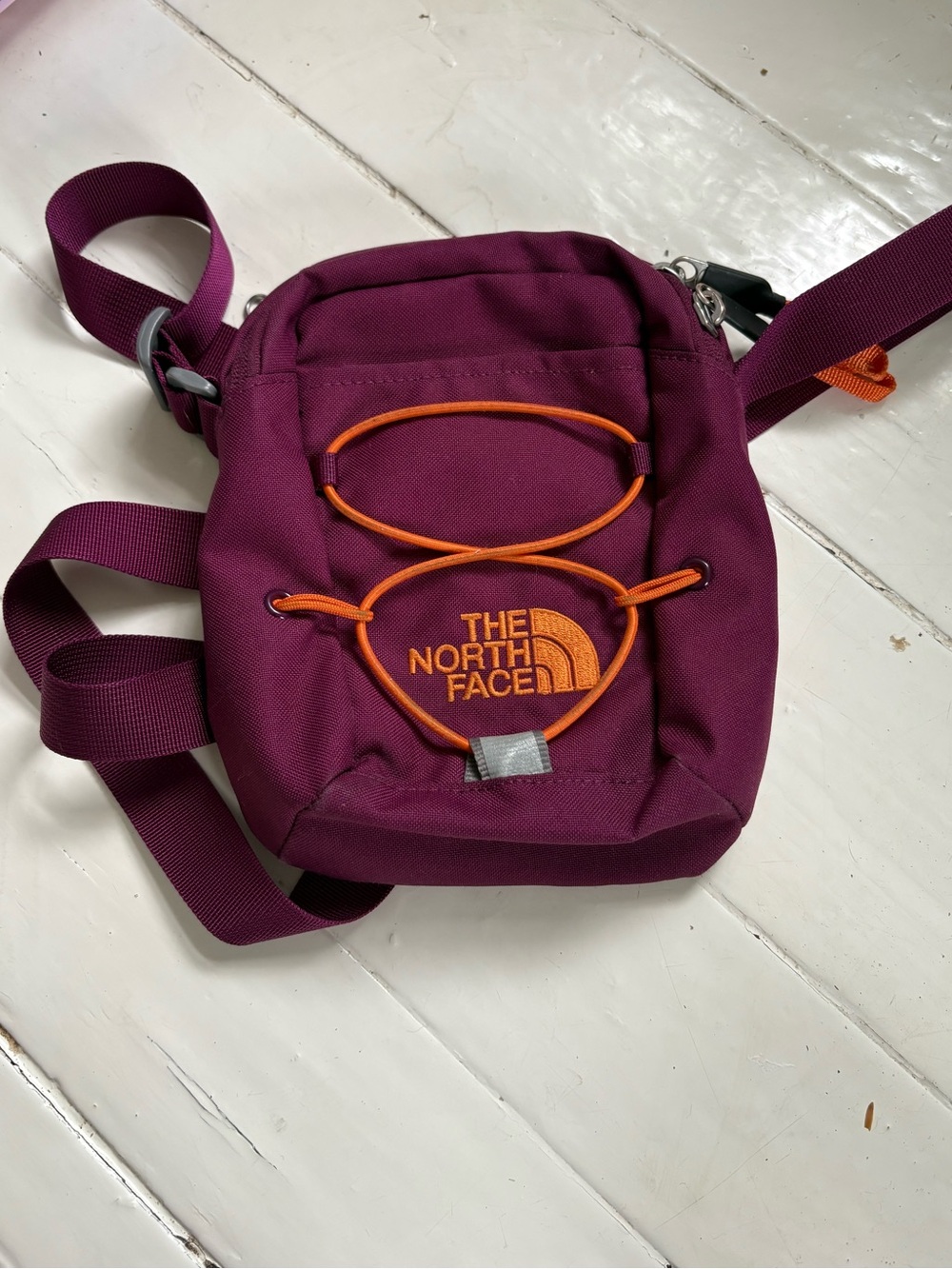 The North Face Purple Crossbody Shoulder Bag Mini Travel Festival Everyday Bag